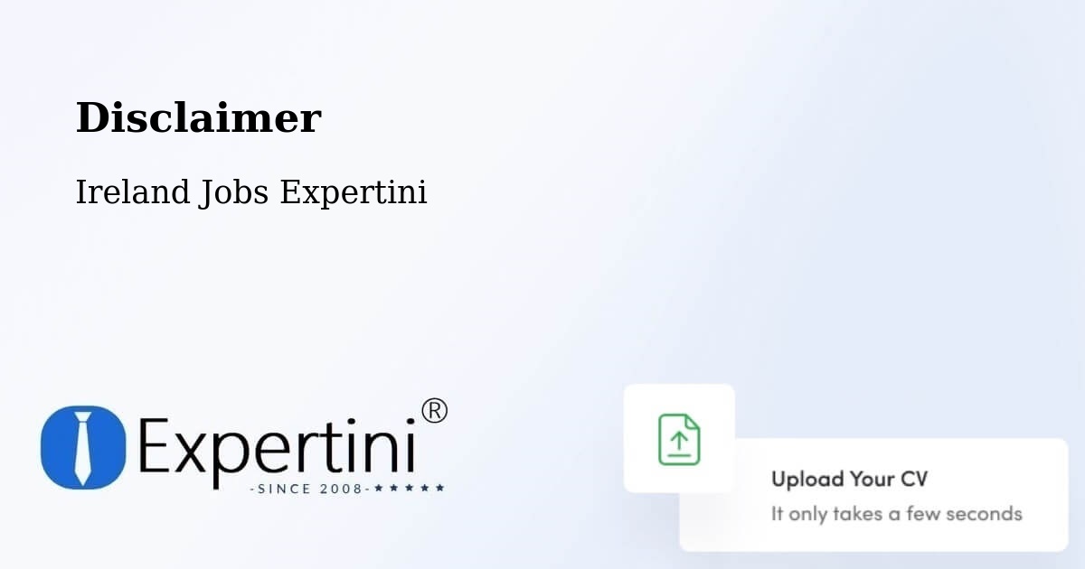 Disclaimer – Muff - Ireland Jobs Expertini